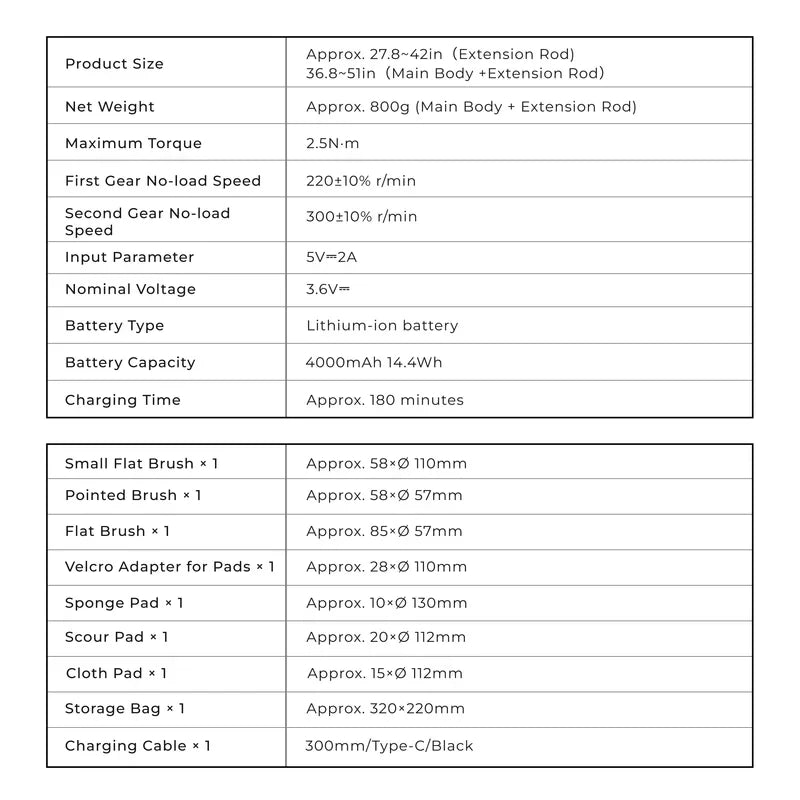 HOTO Electric Spin Scrubber