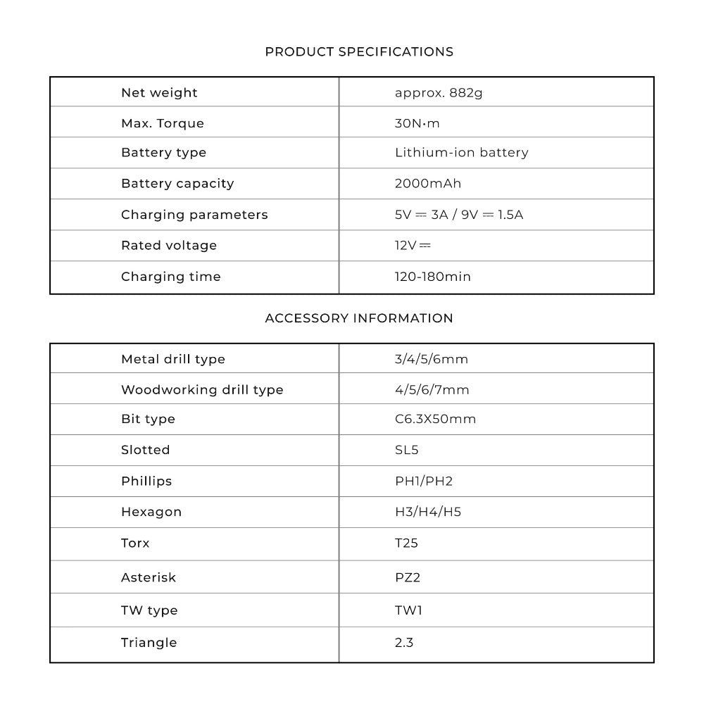Cordless Brushless Electric Drill